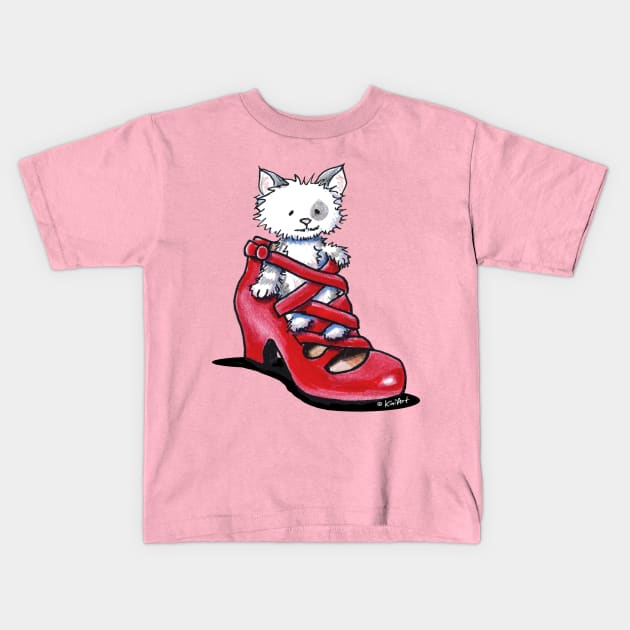 Awhile In My Shoes Kids T-Shirt by KiniArt